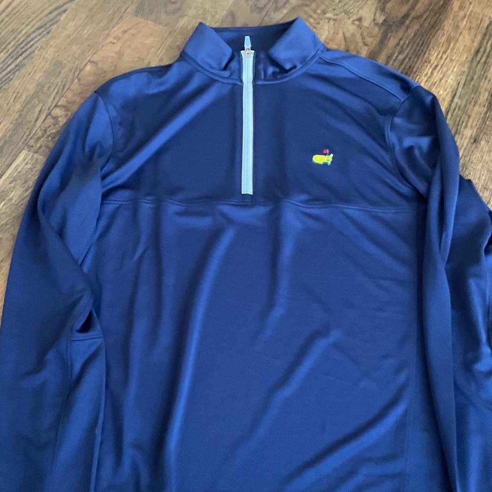 Blue Quarter-Zip Pullover